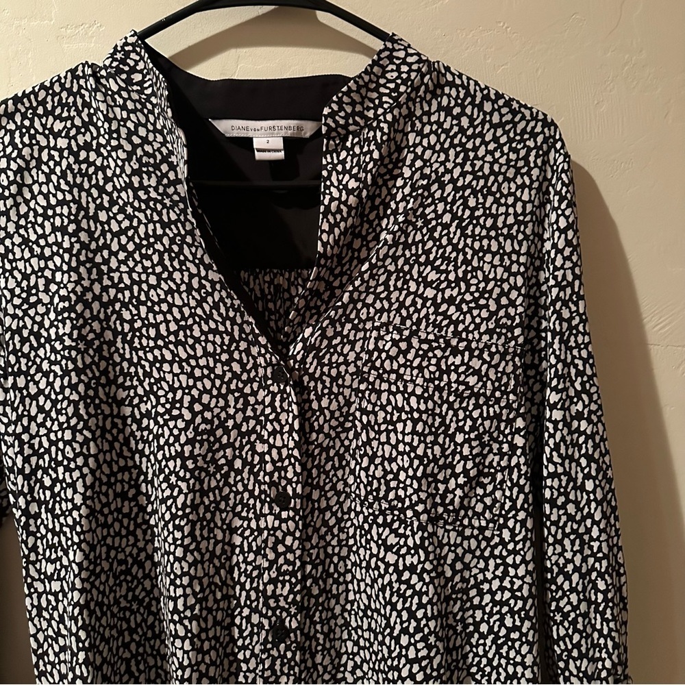 Diane Von Furstenberg Gilmore Silk Blend Top